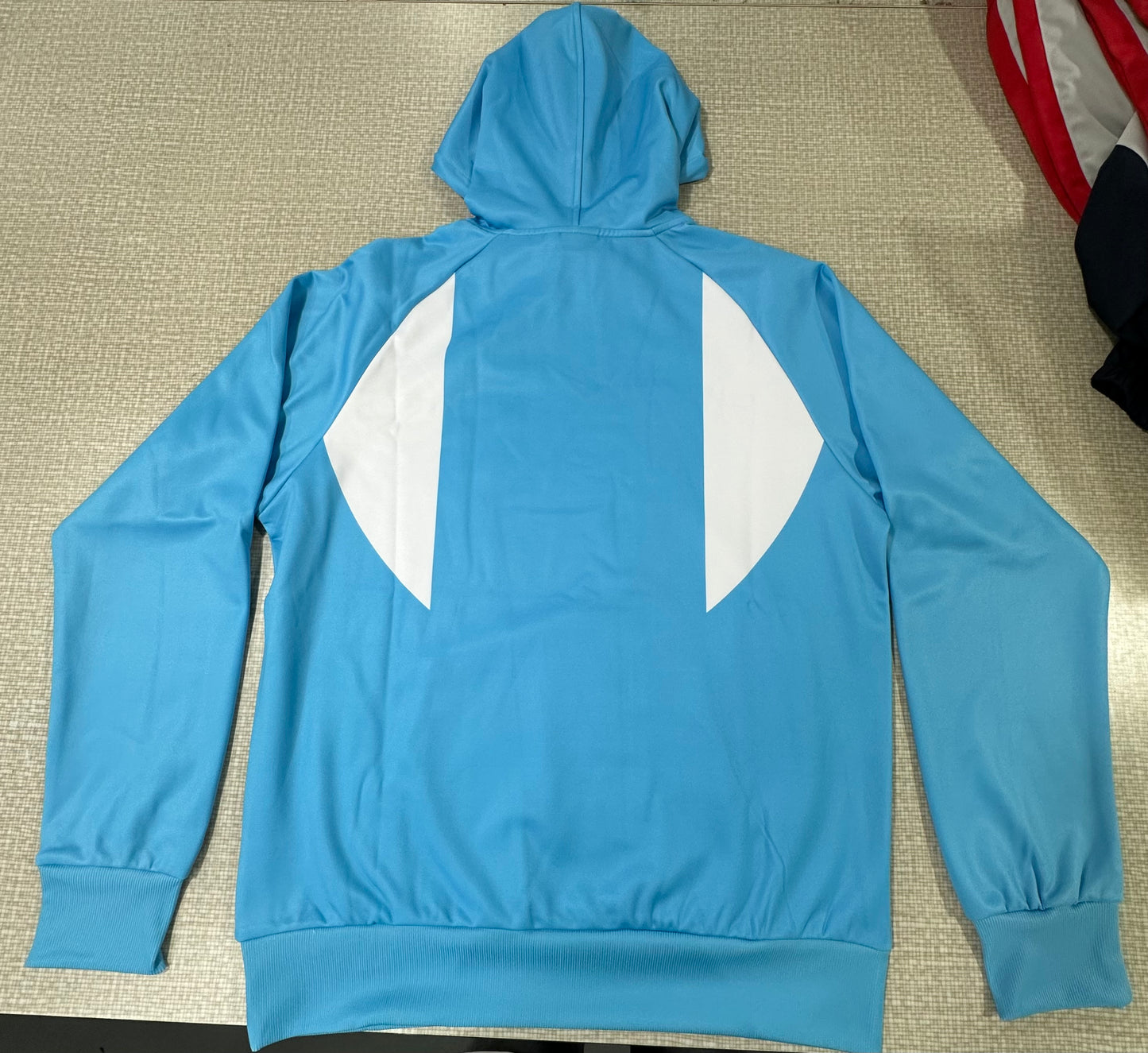 Authentic Hoodie - Workin' Class Records (Sky Blue/White)