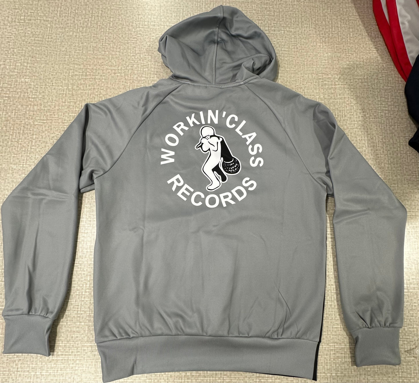 Authentic Hoodie - Hip-Hop Insomniac X Workin' Class Records (Gray/White/Black)