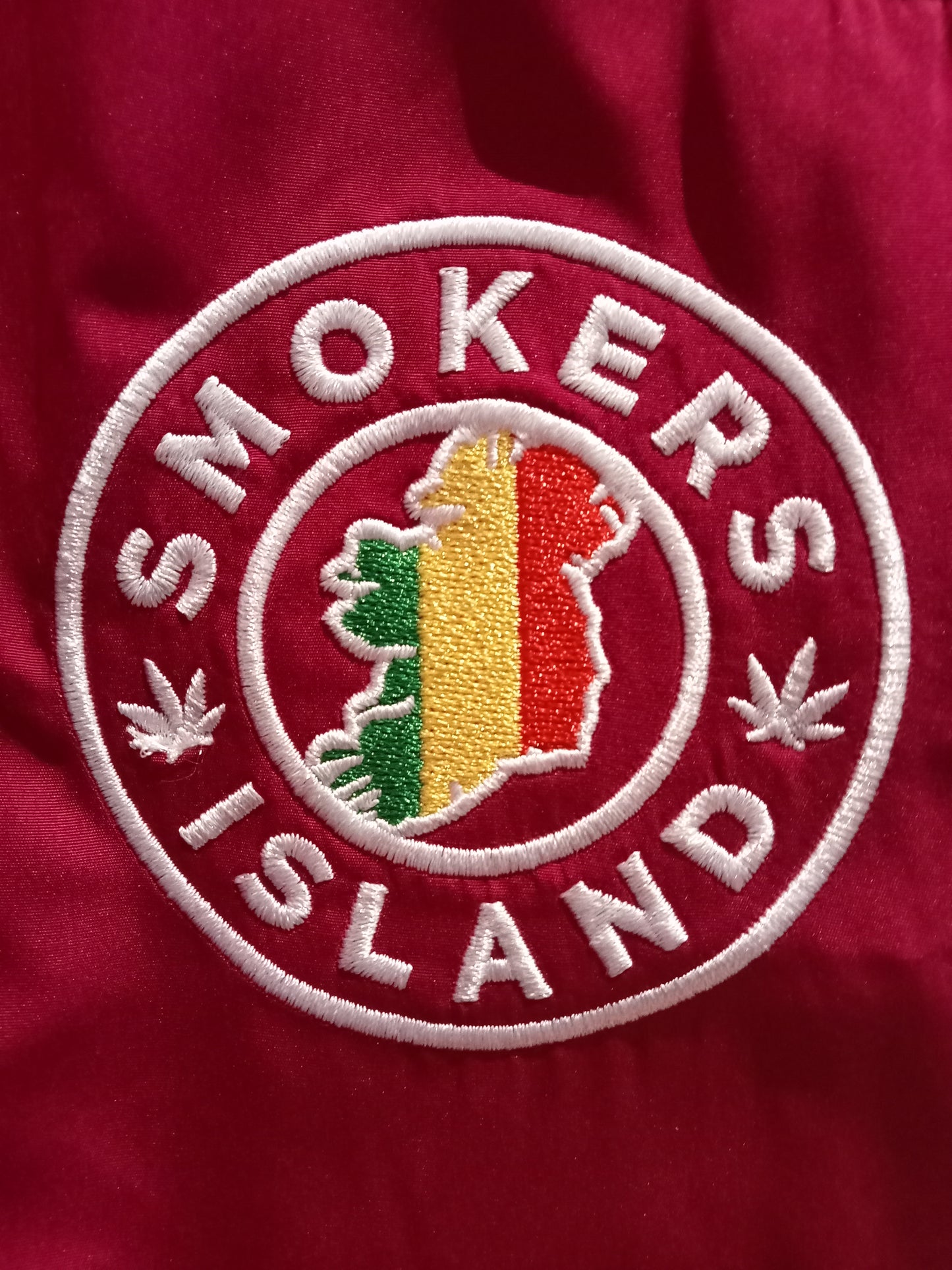 Track Bottoms with zip pockets - Magenta Smokers Island