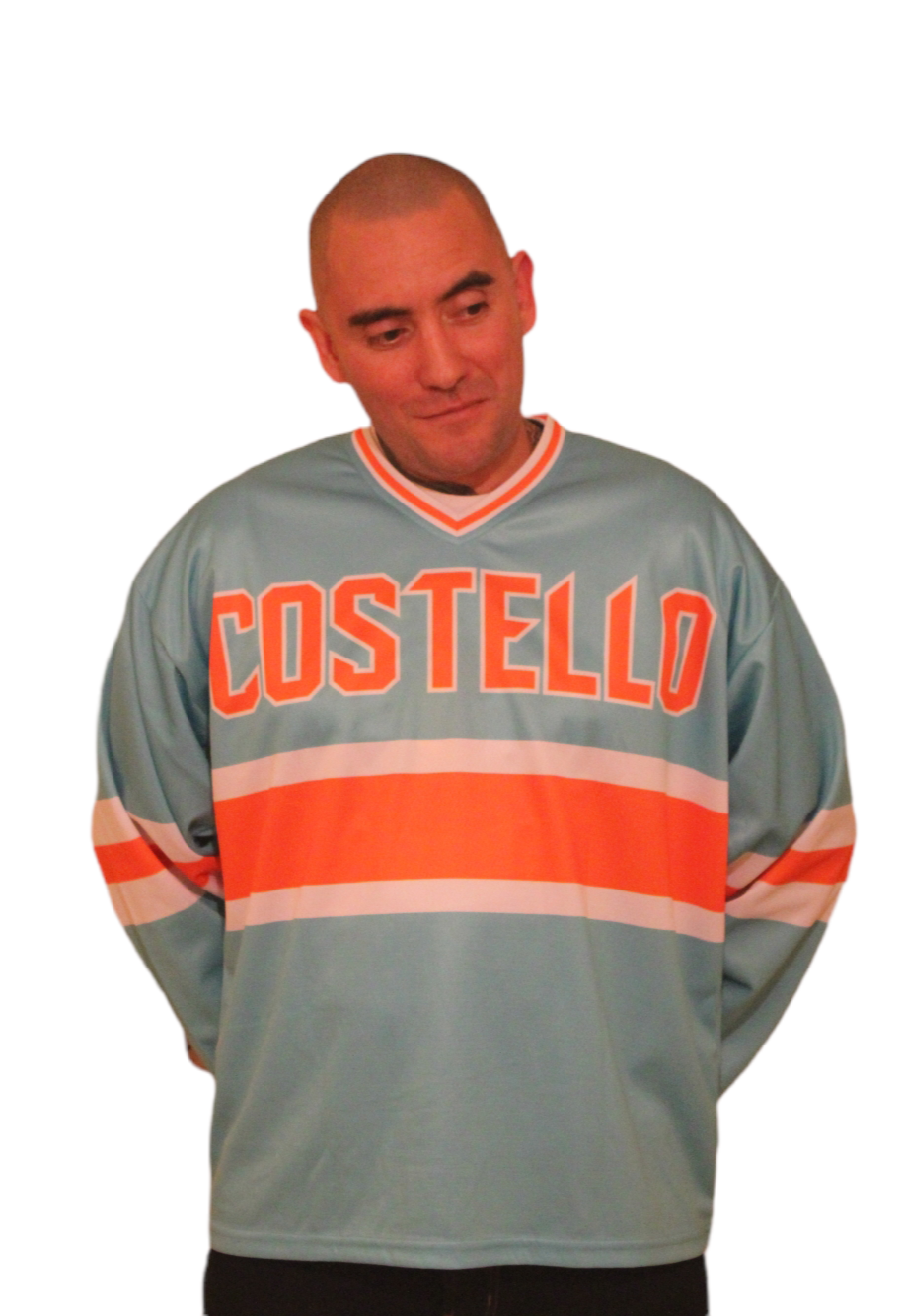 Xtra Sized - Limited Edition Hockey Jersey - Super Baggy (Costello Illosophical/Mint Green/Orange/White)