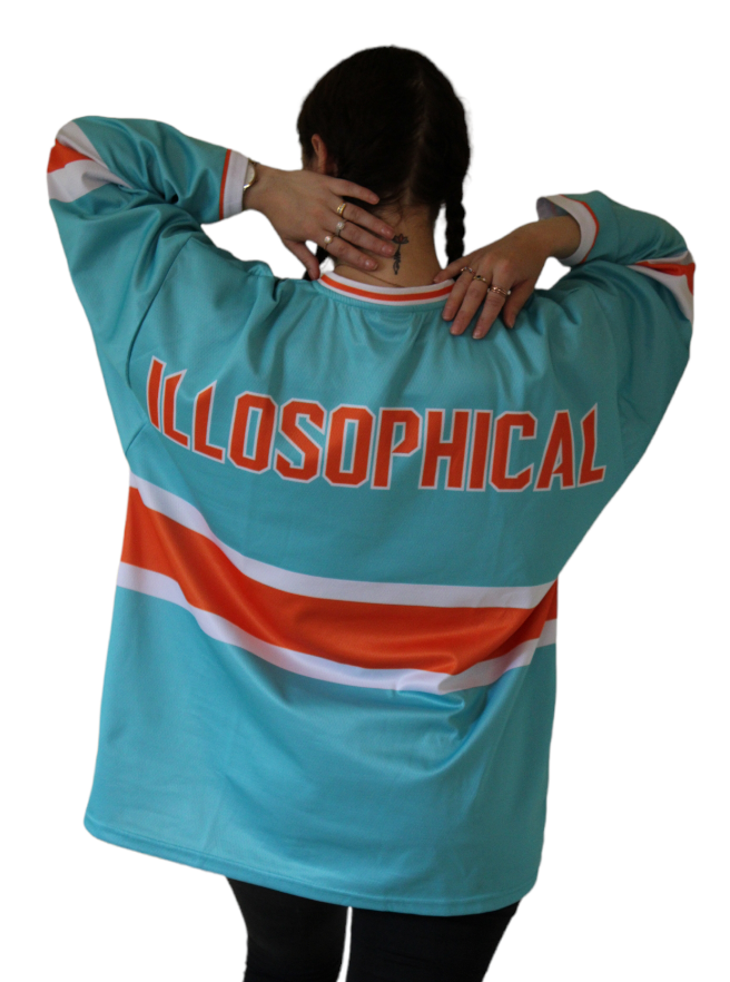 Xtra Sized - Limited Edition Hockey Jersey - Super Baggy (Costello Illosophical/Mint Green/Orange/White)