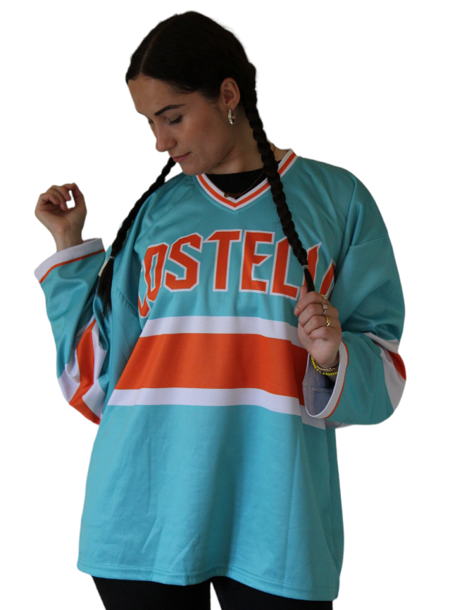 Xtra Sized - Limited Edition Hockey Jersey - Super Baggy (Costello Illosophical/Mint Green/Orange/White)