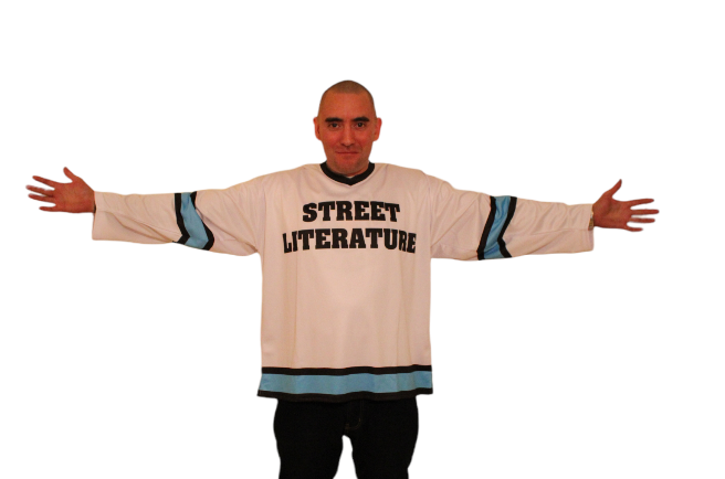 Xtra Sized Limited Edition Hockey Jersey - Super Baggy (Street Literature - Workin' Class Records/Blue/Black/White)