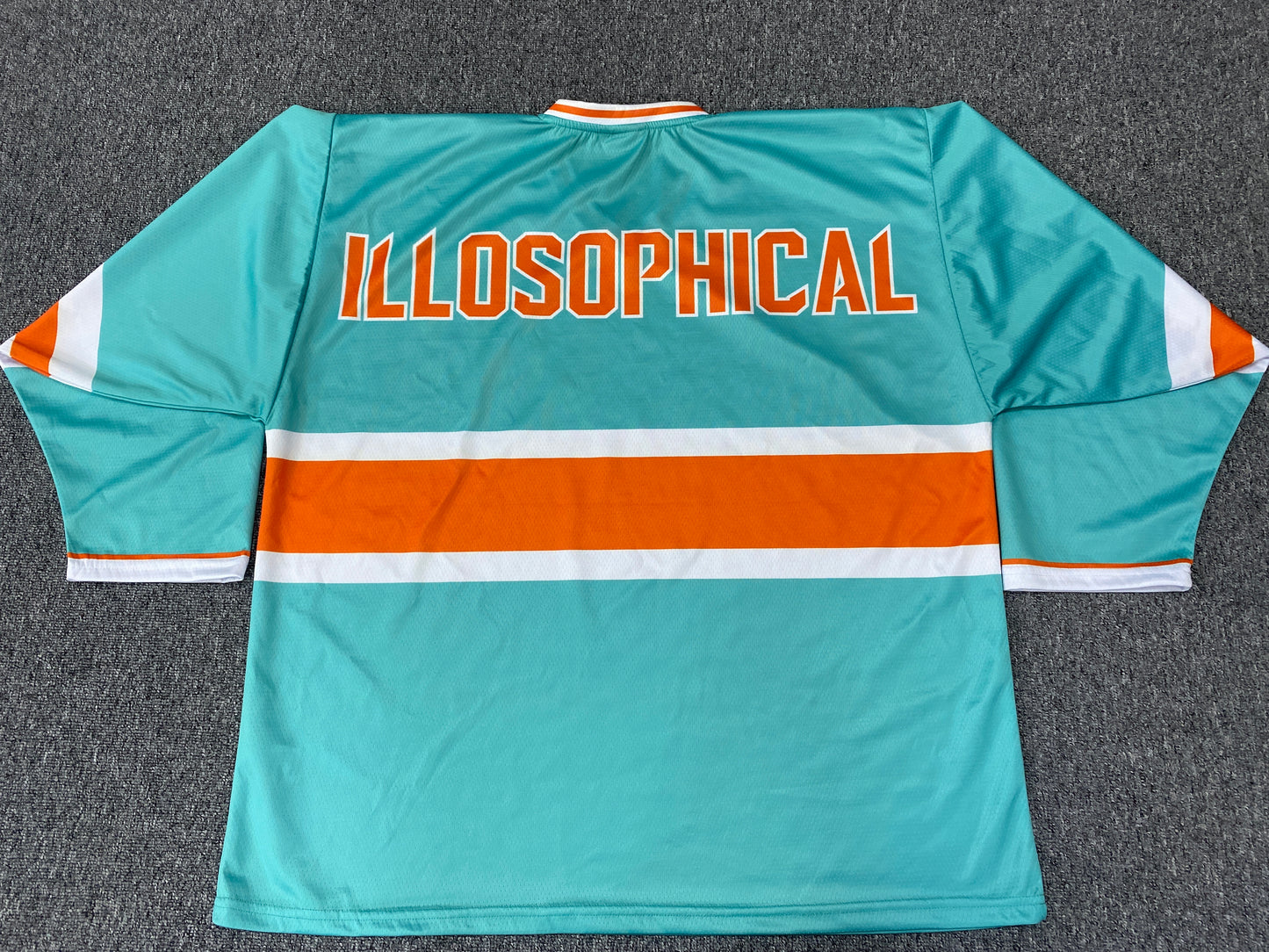 Xtra Sized - Limited Edition Hockey Jersey - Super Baggy (Costello Illosophical/Mint Green/Orange/White)