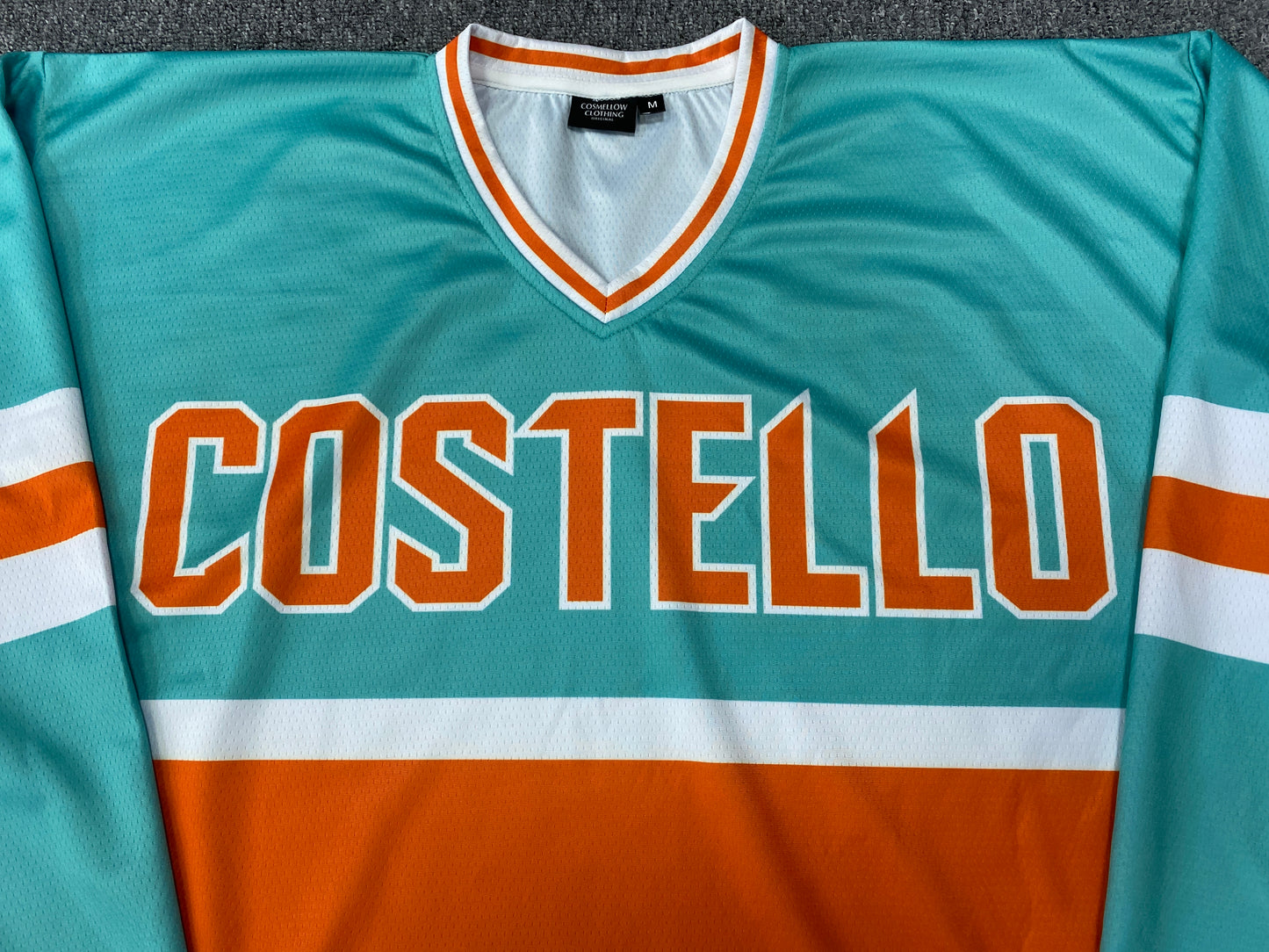 Xtra Sized - Limited Edition Hockey Jersey - Super Baggy (Costello Illosophical/Mint Green/Orange/White)