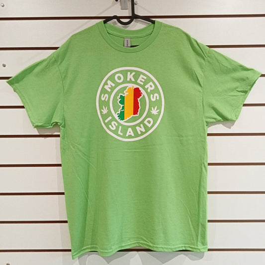 Classic T-Shirt - Smokers Island (Lime Green)