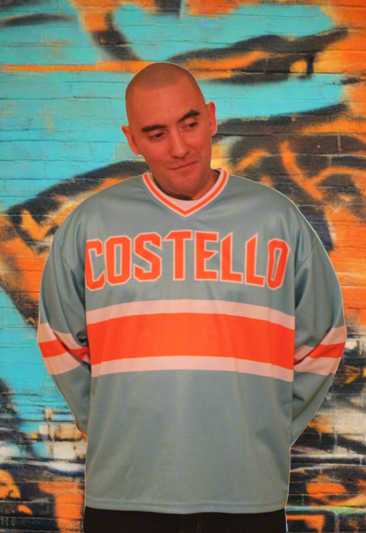 Xtra Sized - Limited Edition Hockey Jersey - Super Baggy (Costello Illosophical/Mint Green/Orange/White)