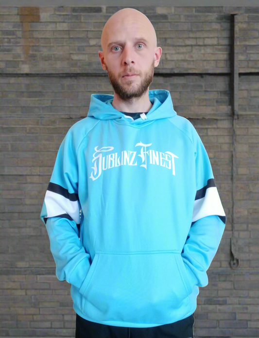 Hoodie - Dublinz Finest X Workin' Class Records (Blue/Black/White) - Only 1 Medium Left