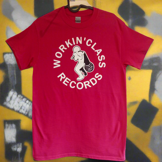 T-Shirt - Workin' Class Records (Pink) - Only 1 Large Left