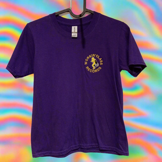 T-shirt Kids Short Sleeve (Workin' Class Records Purple)