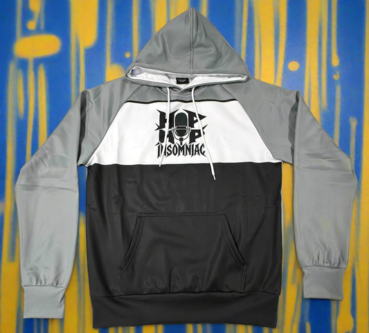 Authentic Hoodie - Hip-Hop Insomniac X Workin' Class Records (Gray/White/Black)