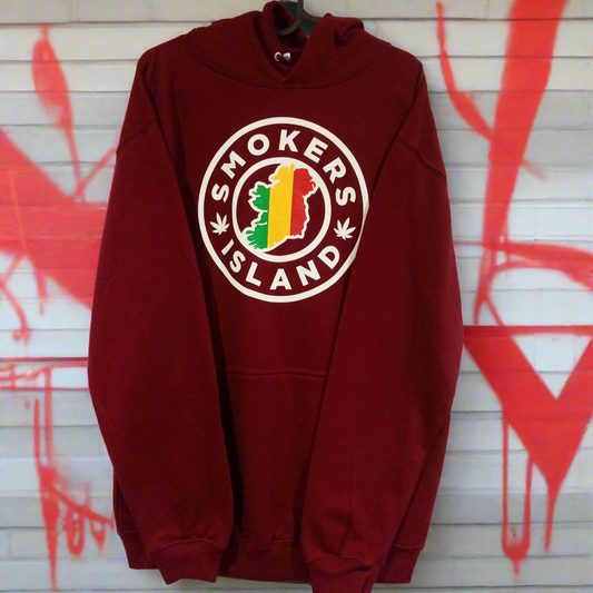 G-Style Hoodie - Smokers Island (Burgundy) - Only 1 Large Left