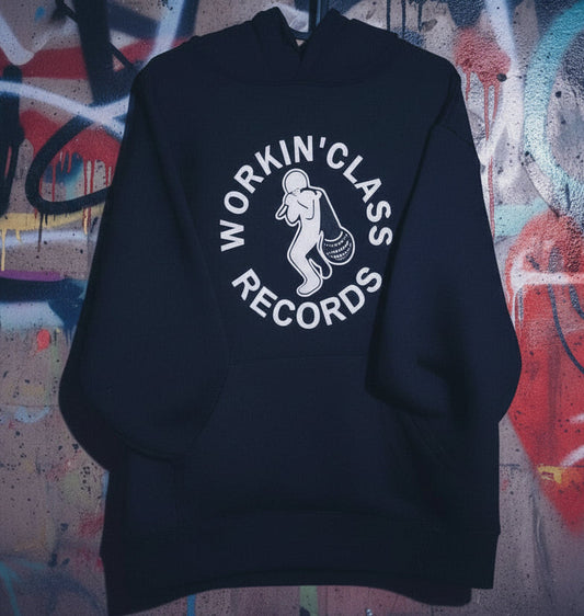 Classic Hoodie - Workin' Class Records X Russell Athlethic - Black
