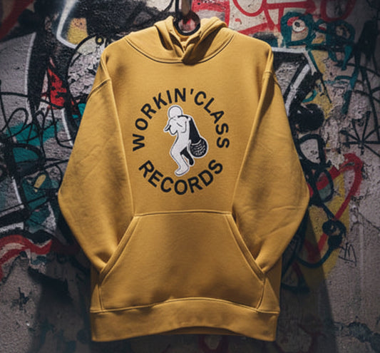 Classic Hoodie - Workin' Class Records X Russell Athlethic - Gold