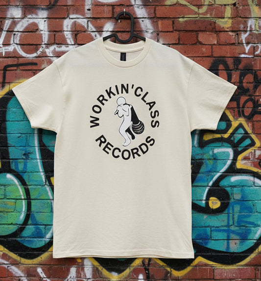 T-Shirt- Workin' Class Records - Off-White