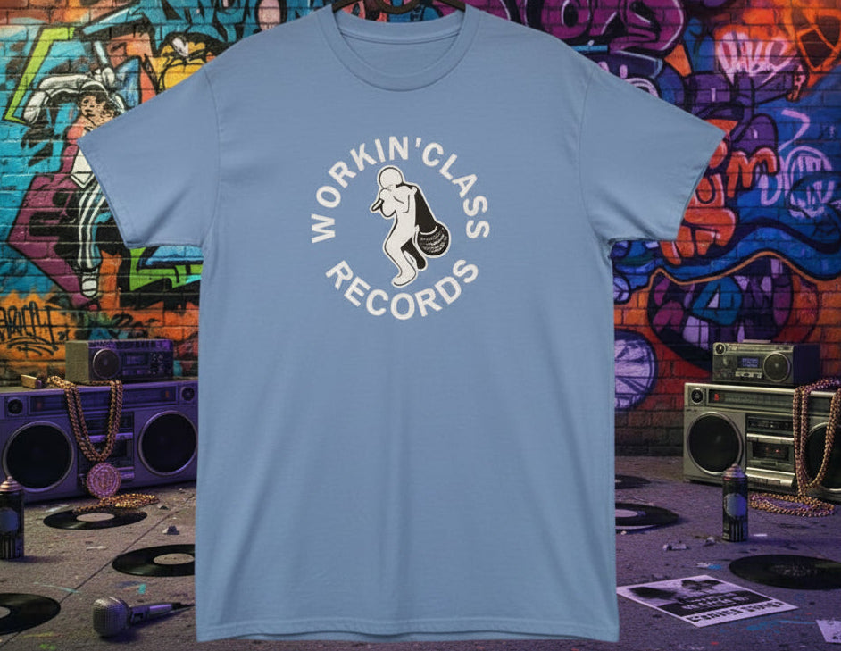 T-Shirt - Workin' Class Records - Light Blue