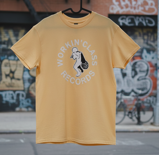 T-Shirt- Workin' Class Records - Light Yellow